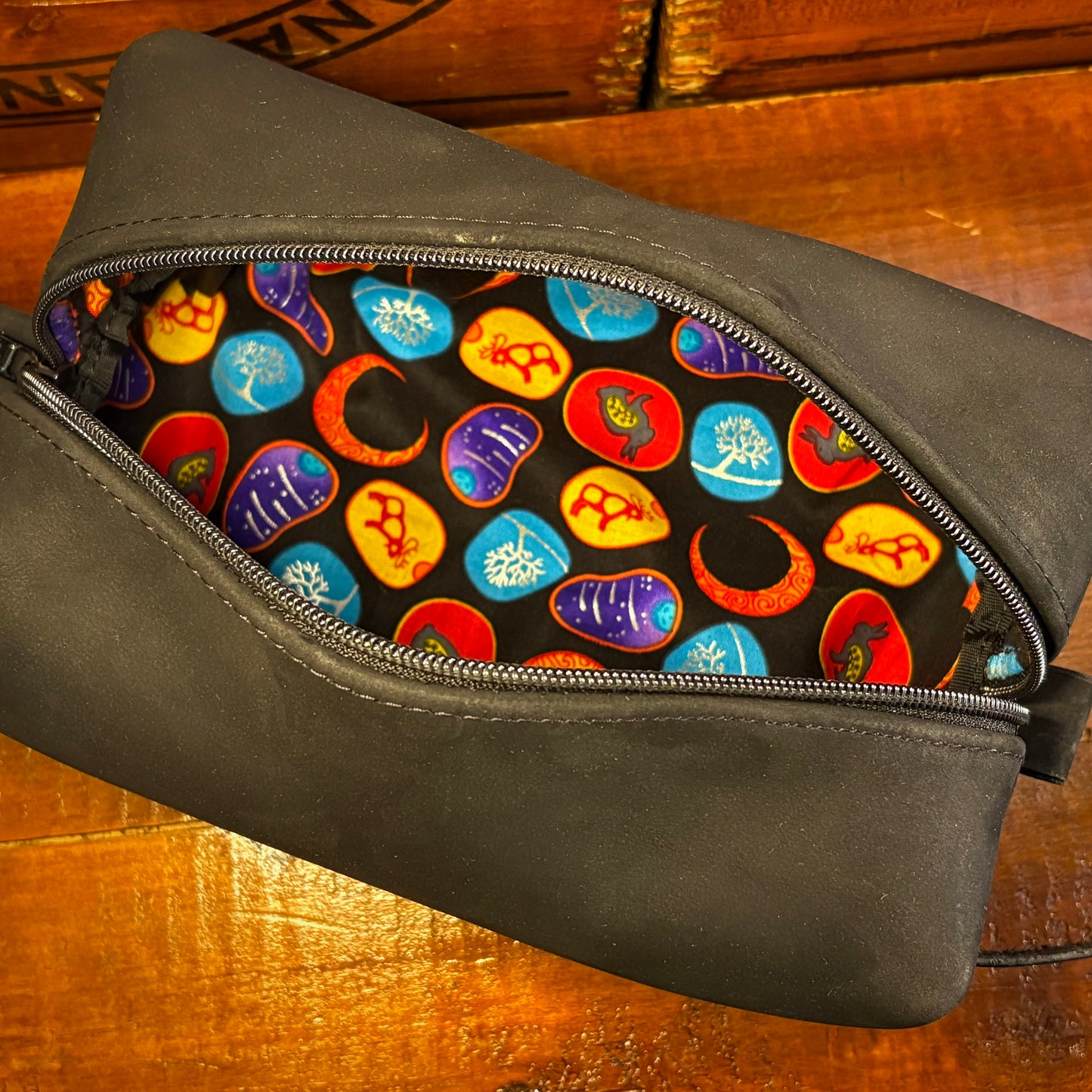 Nubuck Leather Dopp Bag