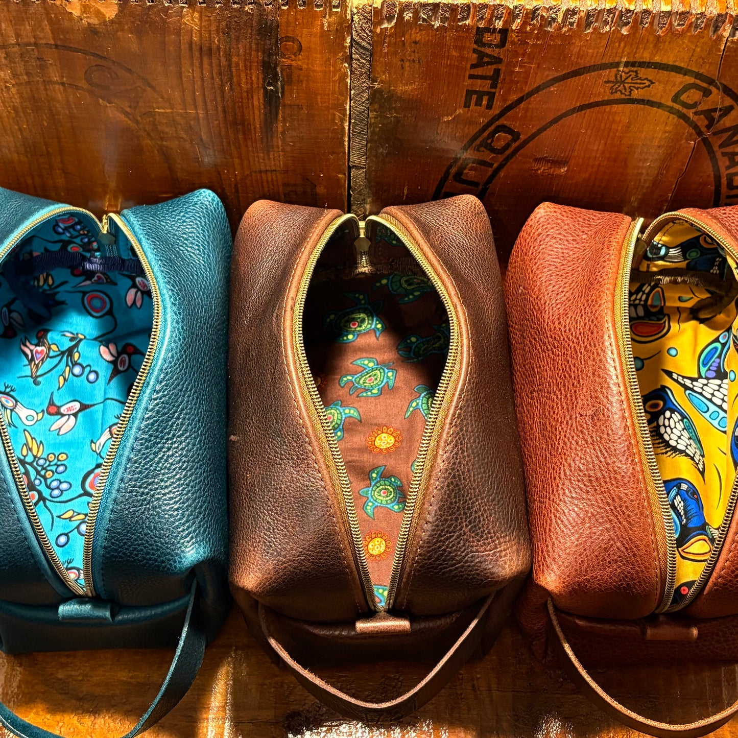 Leather Dopp Bag
