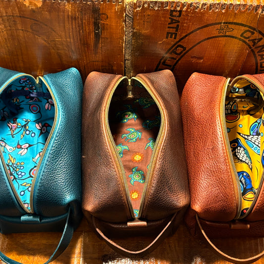 ‘Bulldog’ Leather Dopp Bag