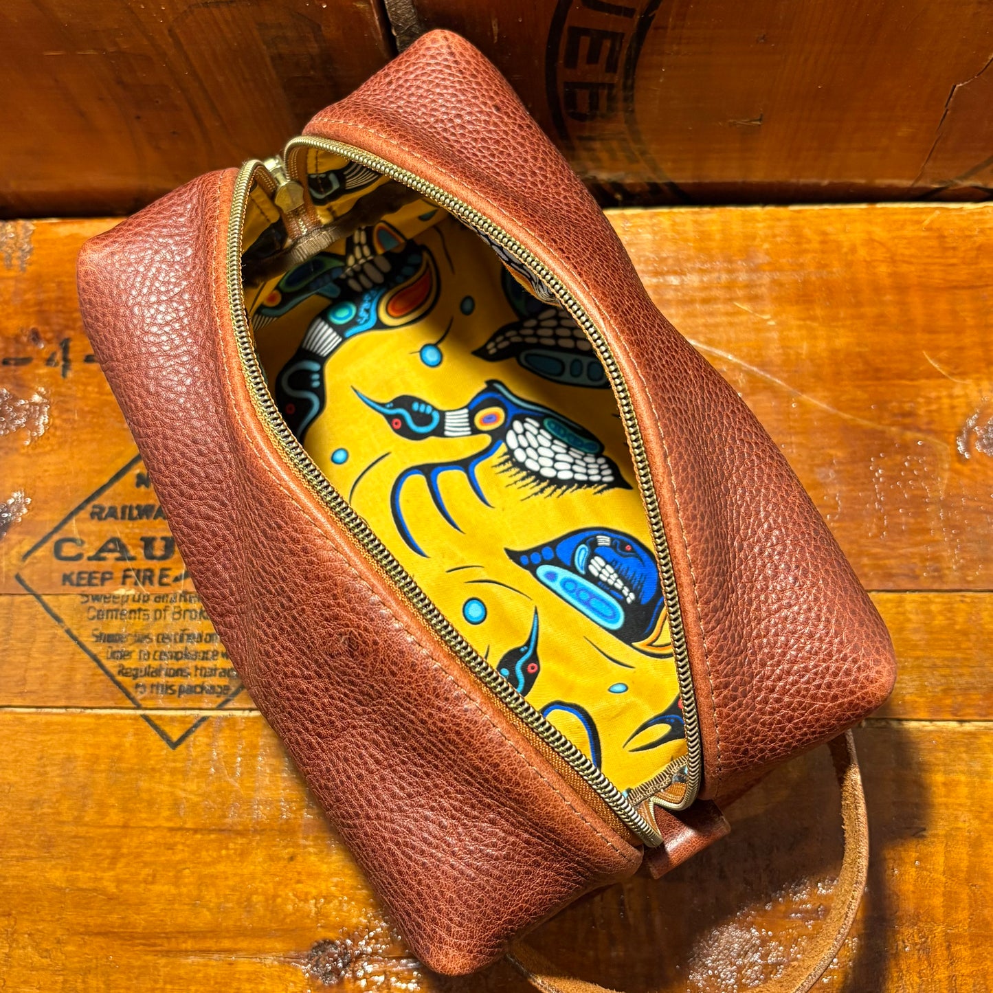 Leather Dopp Bag