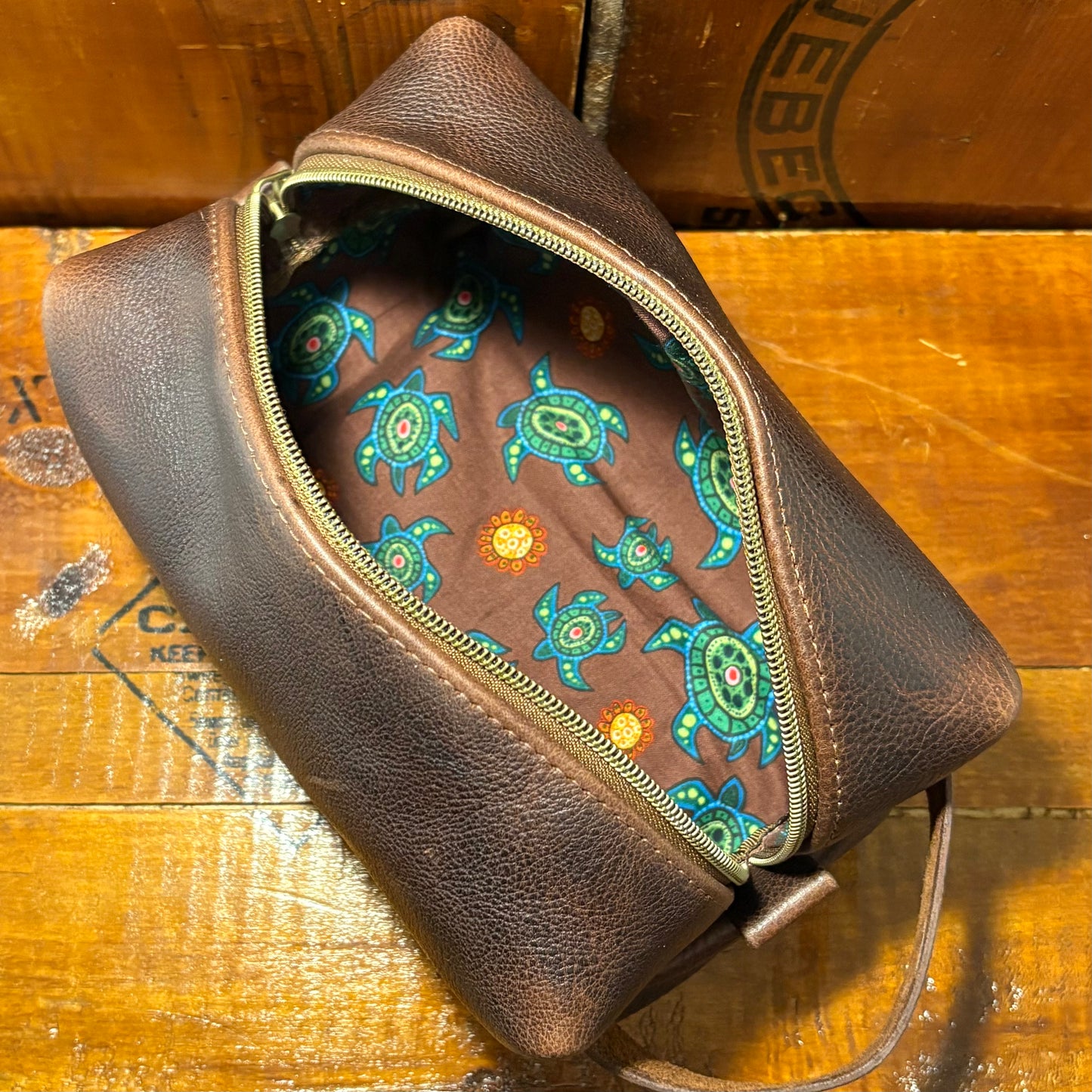 Leather Dopp Bag