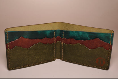 Mountain Landscape Bifold Wallet - Aurora