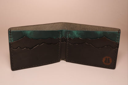 Mountain Landscape Bifold Wallet - Aurora